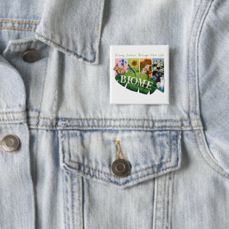 Badge Carré 5 Cm Bouton Saisons de Biome