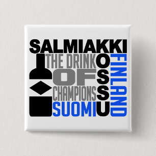 Badge Carré 5 Cm Bouton Salmiakki Kossu
