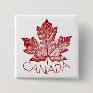 Badge Carré 5 Cm Bouton souvenir Canada Cool Boutons Canada Cadeaux