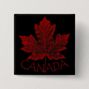 Badge Carré 5 Cm Bouton souvenir du Canada Boutons Cool Canada Cade