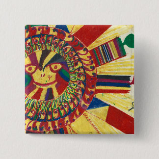 Badge Carré 5 Cm Bouton Sunshine Community