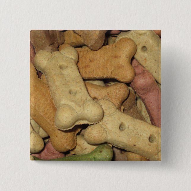 Badge Carré 5 Cm Bouton Traitements de chien (Devant)