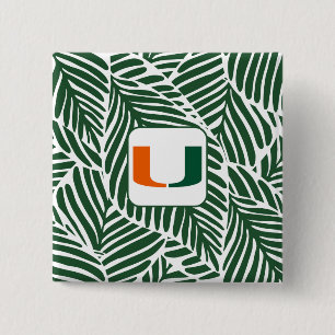 Badge Carré 5 Cm Bouton U Miami