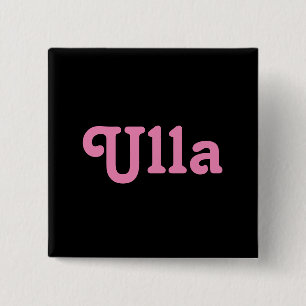 Badge Carré 5 Cm Bouton Ulla