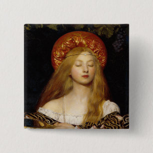 Badge Carré 5 Cm Bouton : Vanity - par Frank Cadogan Cowper