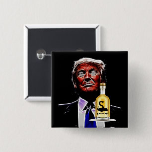 Badge Carré 5 Cm Bouton vendeur d'huile de serpent