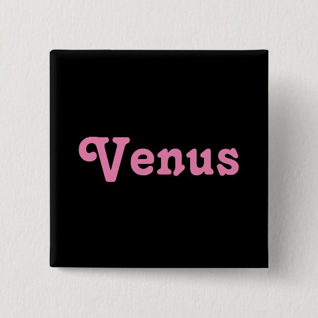 Badge Carré 5 Cm Bouton Vénus (Devant)