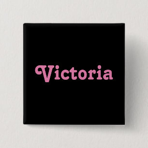 Badge Carré 5 Cm Bouton Victoria