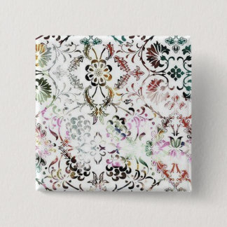 Badge Carré 5 Cm bouton vintage