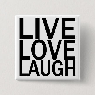 Badge Carré 5 Cm Bouton vivant de rire d'amour