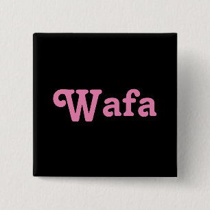 Badge Carré 5 Cm Bouton Wafa