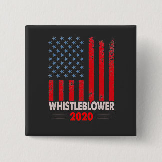 BADGE CARRÉ 5 CM BOUTON WHISTLEBLOWER 2020.