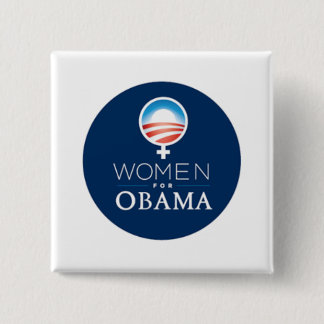 Badge Carré 5 Cm Bouton Women4Obama