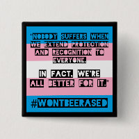 Bouton #WontBeErased par OKC de PFLAG