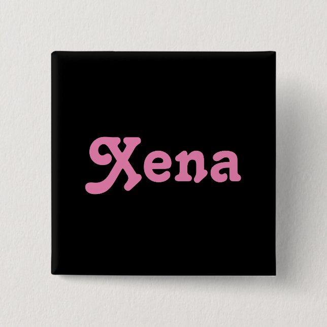 Badge Carré 5 Cm Bouton Xena (Devant)