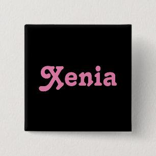 Badge Carré 5 Cm Bouton Xenia