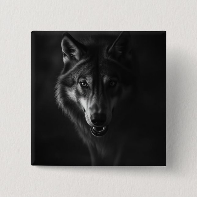 Badge Carré 5 Cm Boutons  (Devant)