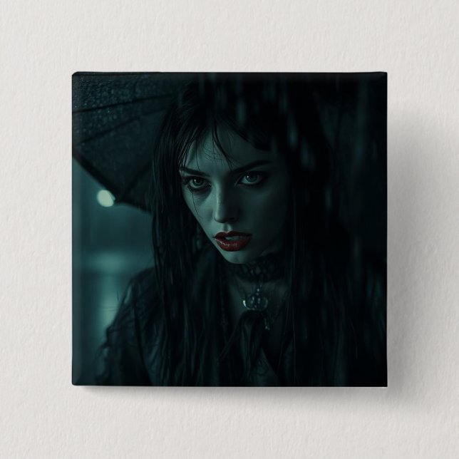 Badge Carré 5 Cm Boutons  (Devant)
