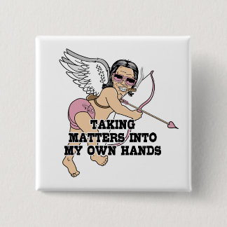 Badge Carré 5 Cm Boutons amusants