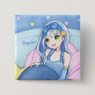 Badge Carré 5 Cm Boutons★canettes