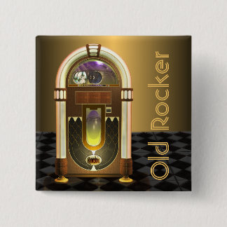 Badge Carré 5 Cm Boutons carrés de juke-box