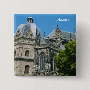 Badge Carré 5 Cm Boutons d'Aix-la-Chapelle