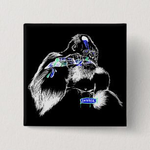 Badge Carré 5 Cm Boutons d'Andy Howell