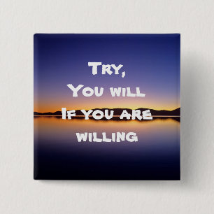 Badge Carré 5 Cm Boutons de motivation