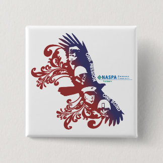 Badge Carré 5 Cm Boutons de NASPA 2010