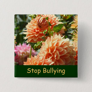 Badge Carré 5 Cm Boutons de promotion Stop Bullying Gentillesse Gen