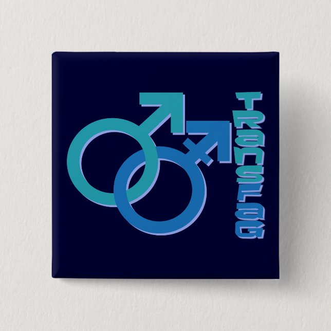 Badge Carré 5 Cm Boutons de Transfag (Devant)