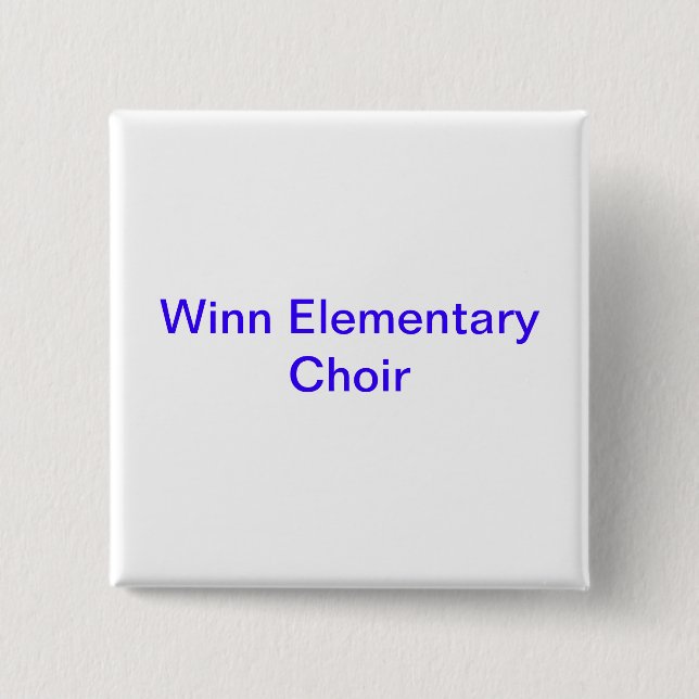 Badge Carré 5 Cm Boutons d'école (Devant)