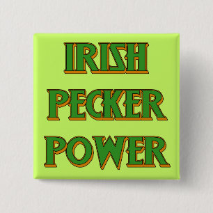 Badge Carré 5 Cm Boutons d'Irlandais du jour de St Patrick