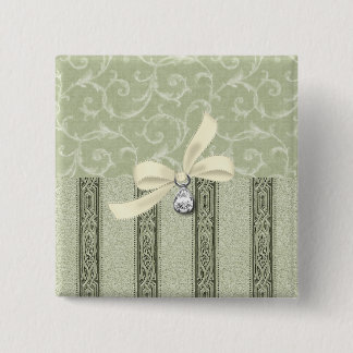 Badge Carré 5 Cm Boutons Elegan-Carré : Collection Elegance