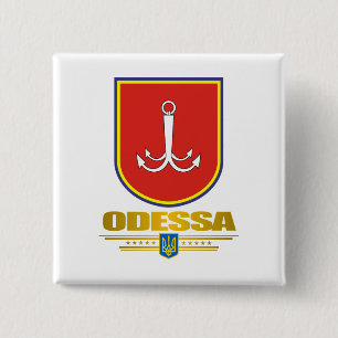 Badge Carré 5 Cm Boutons "Odessa COA"