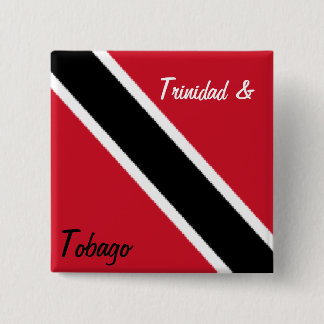 Badge Carré 5 Cm Boutons Trinidad et tobago