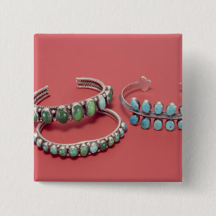 Badge Carré 5 Cm Bracelets de Navajo