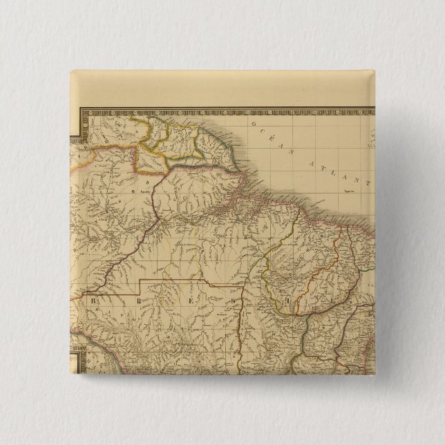 Badge Carré 5 Cm Brasil (Devant)