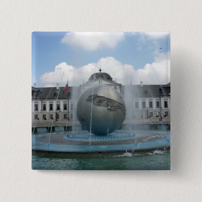 Badge Carré 5 Cm bratislava herbalkovich (Devant)