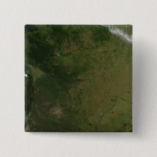 Badge Carré 5 Cm Brazil