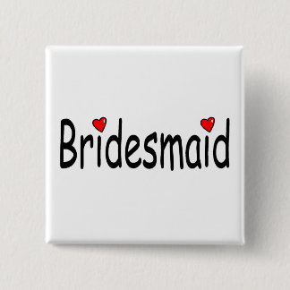 Badge Carré 5 Cm Bridesmaid