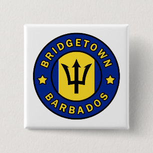 Badge Carré 5 Cm Bridgetown Barbade