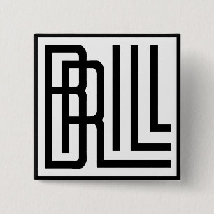 Badge Carré 5 Cm Briller