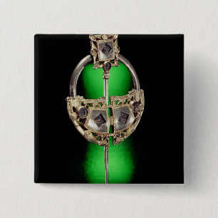 Badge Carré 5 Cm Broche annulaire, amas d'Ardagh, Reerasta
