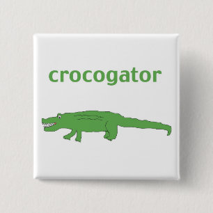 Badge Carré 5 Cm Broche du cogateur