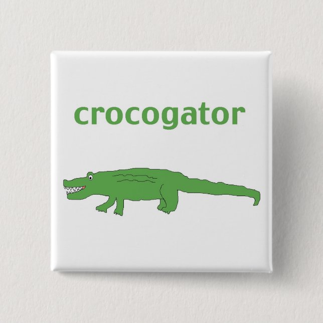 Badge Carré 5 Cm Broche du cogateur (Devant)