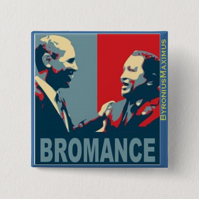 Badge Carré 5 Cm Bromance ! (Devant)