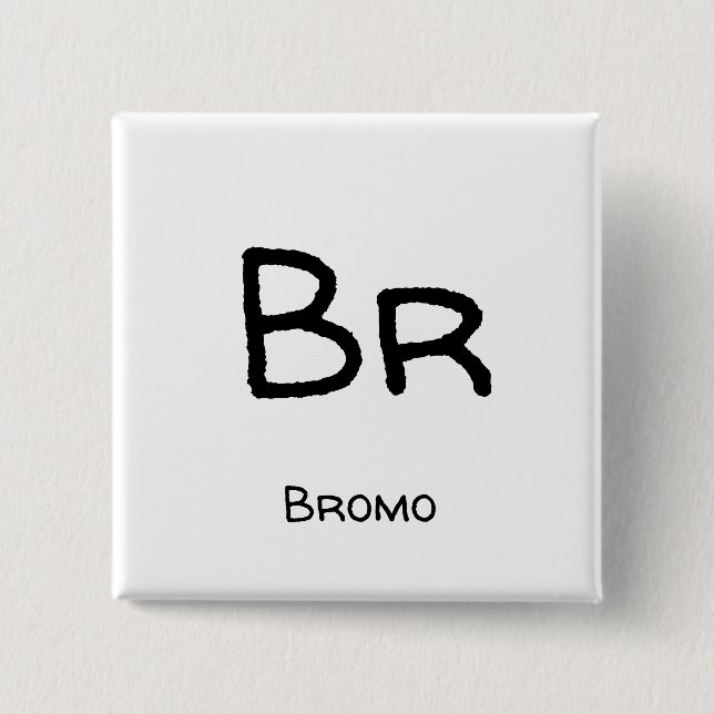 Badge Carré 5 Cm Bromo - Br (Devant)