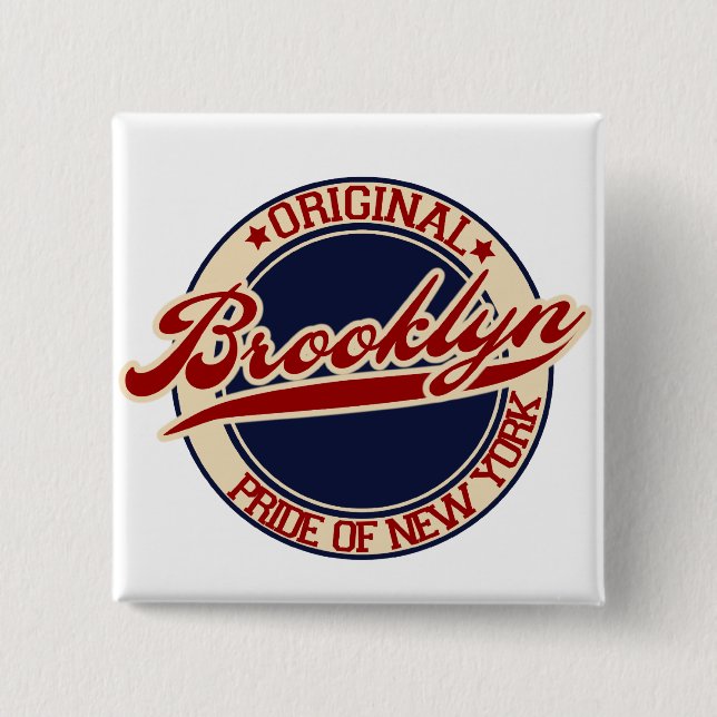 Badge Carré 5 Cm Brooklyn (Devant)