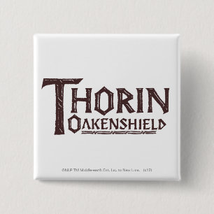 Badge Carré 5 Cm Brun de logo de THORIN OAKENSHIELD™